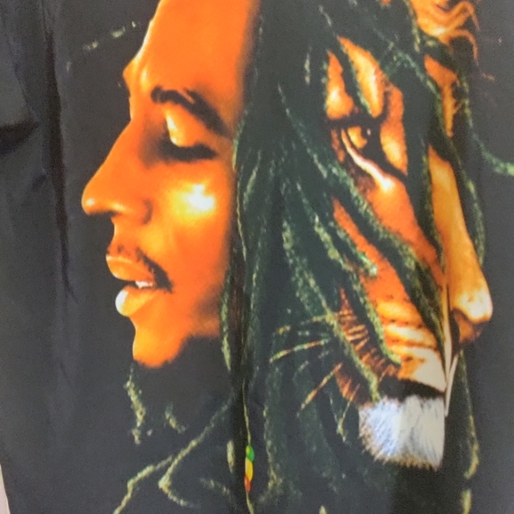 Bob Marley button down vintage 90s shirt - Picture 3 of 5